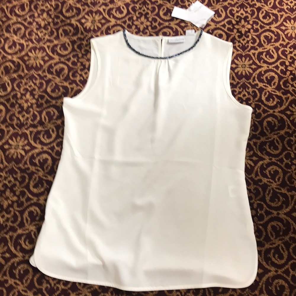 Liz Claiborne white vintage blouse, size small. With tags.